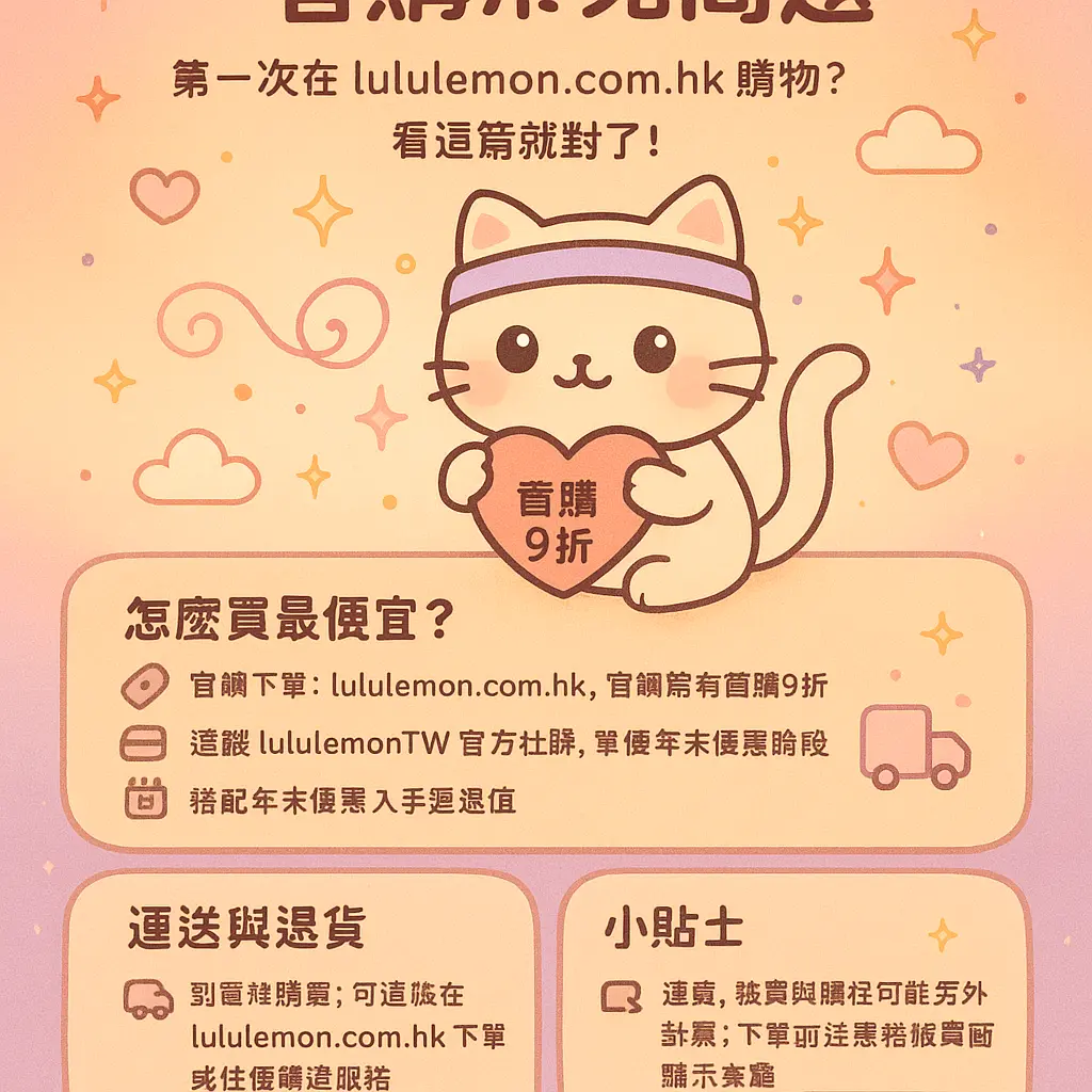 Lululemon 首 購 9 折 - everysaving