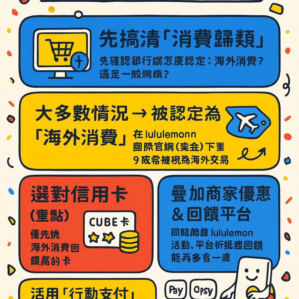 Lululemon 信用卡 優惠 - 行動支付