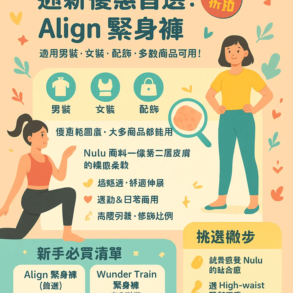 Lululemon 迎新 優惠 - Align緊身褲