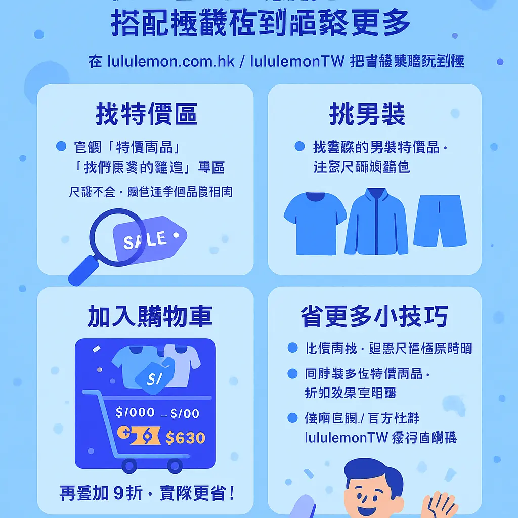 Lululemon 首 購 9 折 - 男裝